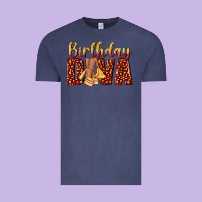 Birthday Diva Vintage Tee Designed By Nancycooperartshop