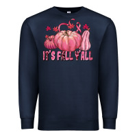 Navy its fall yall Premium Sweatshirt - texasbilliewilder