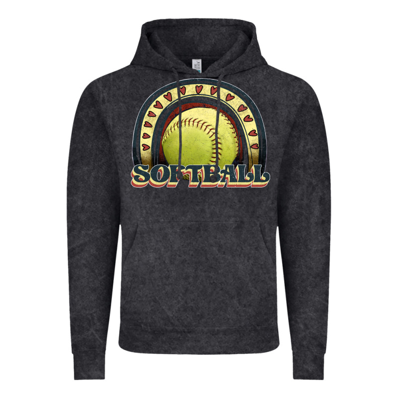 Softball Rainbow Vintage Hoodie by JahusDesignShop | Teevron