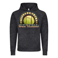 Vintage Black softball rainbow Vintage Hoodie - JahusDesignShop