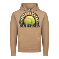 Vintage Coffee softball rainbow Vintage Hoodie - JahusDesignShop