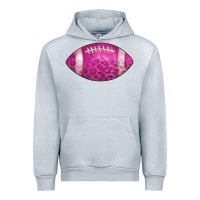 Heather Grey american football pink Urban Hoodie - CowCowDesign