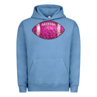 Pigment Pebble Blue american football pink Urban Hoodie - CowCowDesign