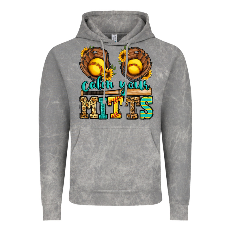 Calm Your Mitts Softball Vintage Hoodie by Jasminsmagicworld | Teevron