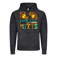 Vintage Black calm your mitts softball Vintage Hoodie - Jasminsmagicworld