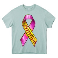 Arona Breast Cancer Ribbon Softball Heavy Core Tee - texasbilliewilder