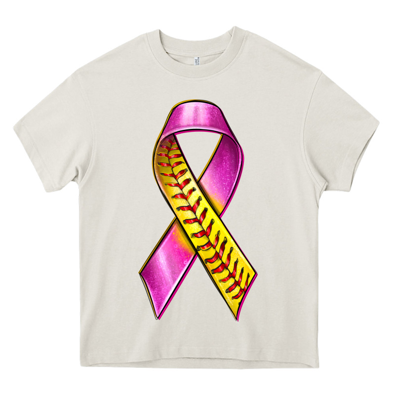 Breast Cancer Ribbon Softball Heavy Core Tee by texasbilliewilder | Teevron
