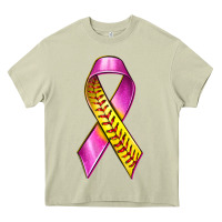 Mossy Breast Cancer Ribbon Softball Heavy Core Tee - texasbilliewilder