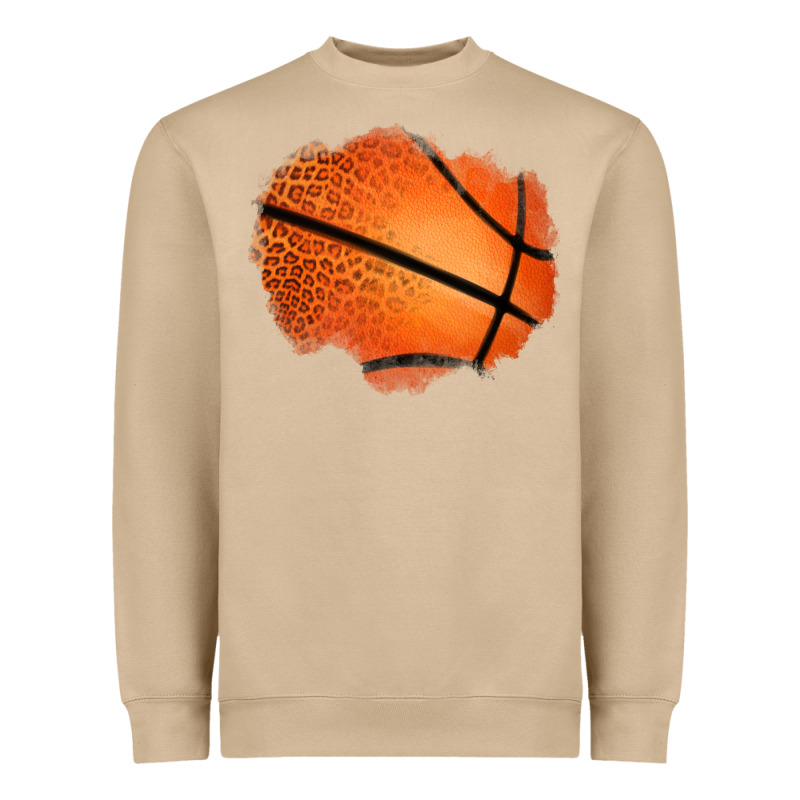 Leopard Basketball Patch Heavyweight Sweatshirt by Jasminsmagicworld | Teevron