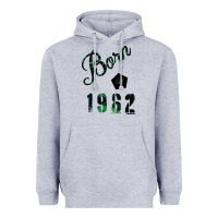 Heather Grey Born In 1962 Heavyweight Hoodie - Bettercallsaul