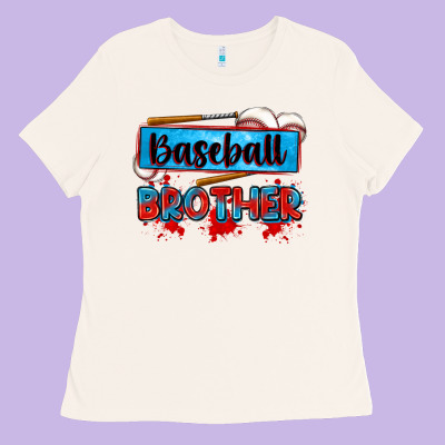 Baseball Brother Ladies Tee Designed By Zillion Design Studio