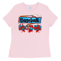 Bubblegum Pink baseball brother Ladies Tee - Zillion Design Studio