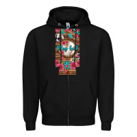 Black Play Ball Baseball With Pink Flowers 12 Oz Slim Can Cooler Zipper Hoodie - BundleAndBundleShop