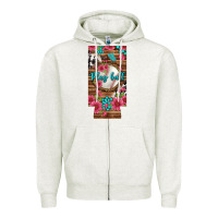 Oatmeal Heather Play Ball Baseball With Pink Flowers 12 Oz Slim Can Cooler Zipper Hoodie - BundleAndBundleShop