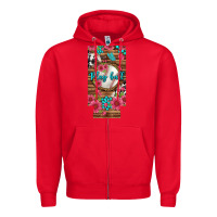 Red Play Ball Baseball With Pink Flowers 12 Oz Slim Can Cooler Zipper Hoodie - BundleAndBundleShop