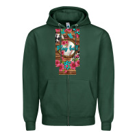 Sports Green Play Ball Baseball With Pink Flowers 12 Oz Slim Can Cooler Zipper Hoodie - BundleAndBundleShop