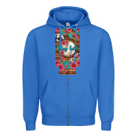 True Royal Play Ball Baseball With Pink Flowers 12 Oz Slim Can Cooler Zipper Hoodie - BundleAndBundleShop