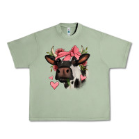 Oil Green valentines day cow Urban Heavy Tee - Jasminsmagicworld