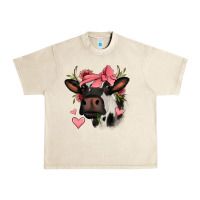 Valentines Day Cow Urban Heavy Tee | Teevron