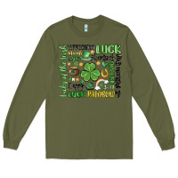 Army Green st. patricks day Long Sleeve Tee - MaliasSmallBusiness