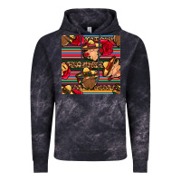 Cloud Black mexican gnomes seamless pattern Vintage Hoodie - BundleAndBundleShop