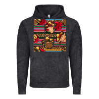 Vintage Black mexican gnomes seamless pattern Vintage Hoodie - BundleAndBundleShop