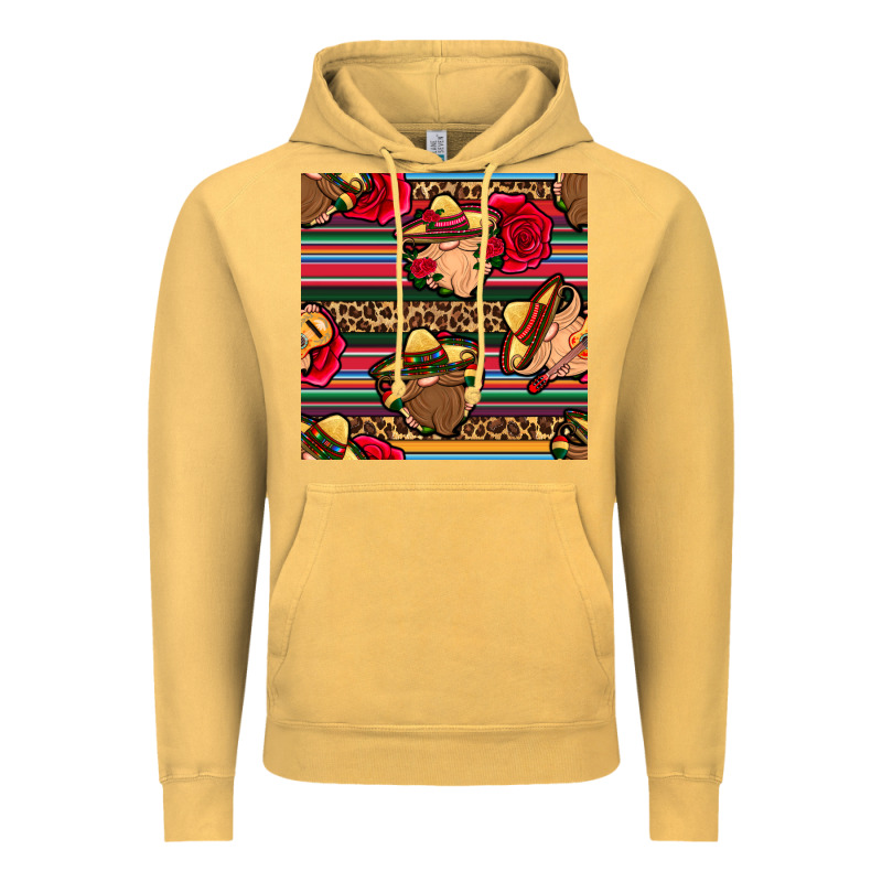 Mexican Gnomes Seamless Pattern Vintage Hoodie by BundleAndBundleShop | Teevron