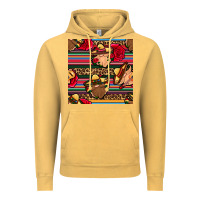 Vintage Mustard mexican gnomes seamless pattern Vintage Hoodie - BundleAndBundleShop
