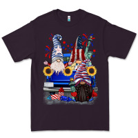 Plum 4th of July gnomes truck Premium Tee - CowGirlArtShop