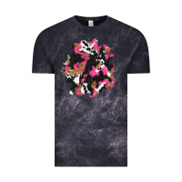 Cloud Black valentine's day cow patches Vintage Tee - AdoDesignShop