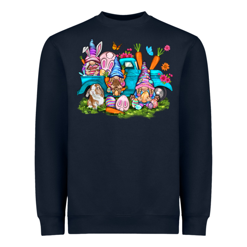 Easter Gnomies With Truck Heavyweight Sweatshirt by NancyCooperArtShop | Teevron