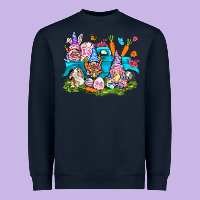 Easter Gnomies With Truck Heavyweight Sweatshirt Designed By Nancycooperartshop