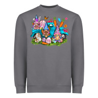 Storm Easter gnomies with truck Heavyweight Sweatshirt - NancyCooperArtShop