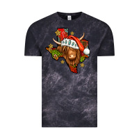 Cloud Black Shaggy cow Texas Christmas Vintage Tee - Jasminsmagicworld