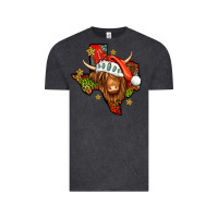 Vintage Black Shaggy cow Texas Christmas Vintage Tee - Jasminsmagicworld