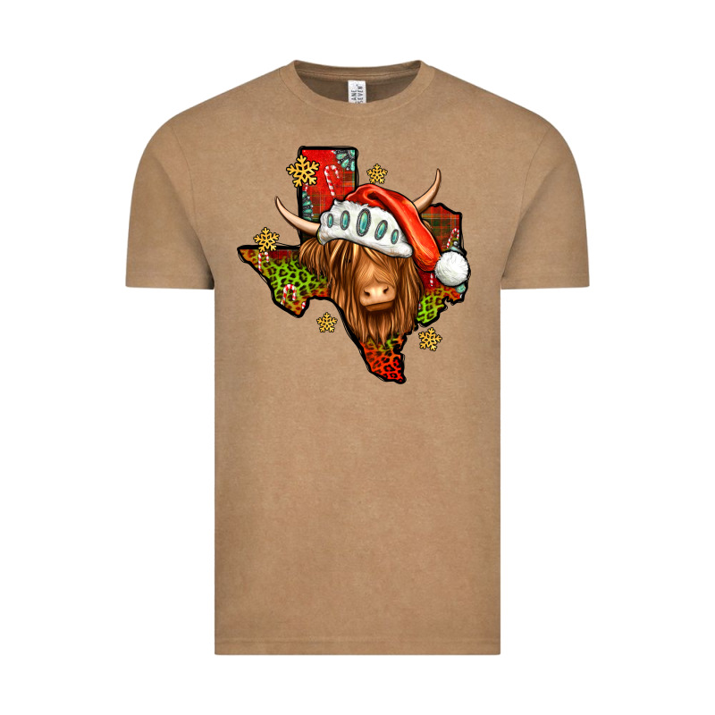Shaggy Cow Texas Christmas Vintage Tee by Jasminsmagicworld | Teevron