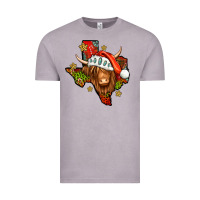 Vintage Zinc Shaggy cow Texas Christmas Vintage Tee - Jasminsmagicworld