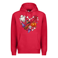 Cardinal Love Halloween Premium Hoodie - NancyCooperArtShop