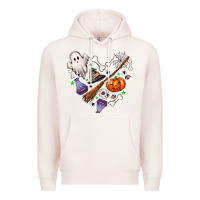 Pale Pink Love Halloween Premium Hoodie - NancyCooperArtShop