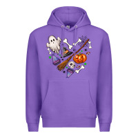 Purple Love Halloween Premium Hoodie - NancyCooperArtShop