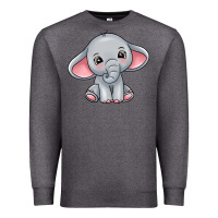 Charcoal Heather elephant Premium Sweatshirt - texasbilliewilder