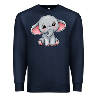 Navy elephant Premium Sweatshirt - texasbilliewilder