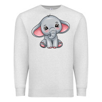 Oatmeal Heather elephant Premium Sweatshirt - texasbilliewilder