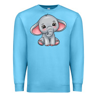 Ocean Blue elephant Premium Sweatshirt - texasbilliewilder