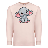 Pale Pink elephant Premium Sweatshirt - texasbilliewilder