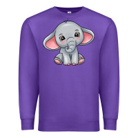 Purple elephant Premium Sweatshirt - texasbilliewilder