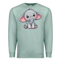 Seafoam elephant Premium Sweatshirt - texasbilliewilder