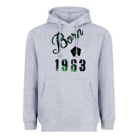 Heather Grey Born In 1963 Heavyweight Hoodie - Bettercallsaul