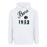 White Born In 1963 Heavyweight Hoodie - Bettercallsaul