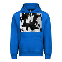 Cobalt Black White Cowhide Tumbler Urban Hoodie - CowCowDesign